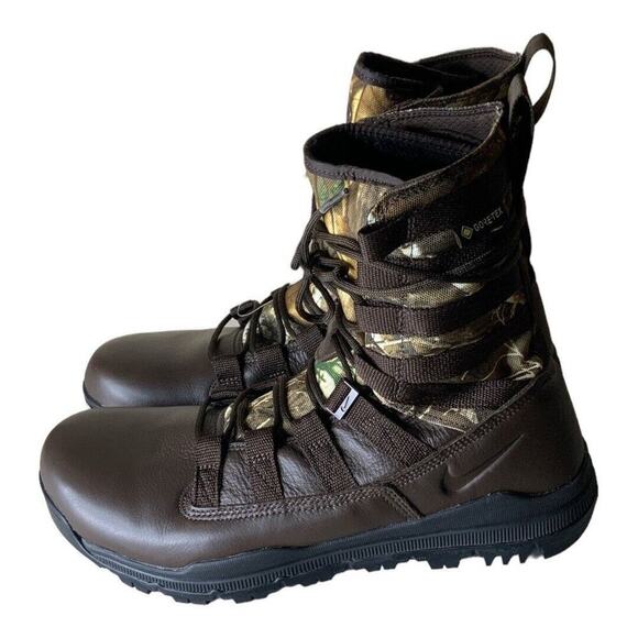 Nike Realtree SFB Gen 28 Inch Camo Fauna Brown Combat Boots Mens Size 13 Hunting - Picture 7 of 16